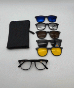 عینک چندکاوره مغناطیسی با کاورهای رنگی و فریم سبک TR90