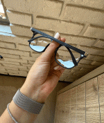 عینک فریم کائوچویی زاویه دار چندکاوره مفناطیسی TR90 کد 010102764 - Image 3