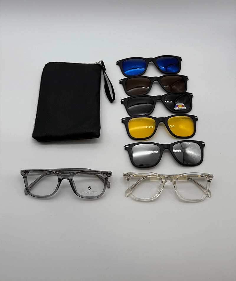 IMG_20251112_102920_409 عینک چندکاوره مغناطیسی با کاورهای رنگی