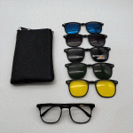 عینک چندکاوره مغناطیسی با کاورهای رنگی و فریم سبک TR90