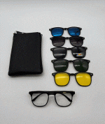 عینک چندکاوره مغناطیسی با کاورهای رنگی و فریم سبک TR90