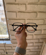 عینک فریم کائوچویی زاویه دار چندکاوره مغناطیسی TR90 کد 010102767 - Image 2