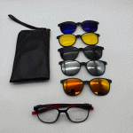 عینک چندکاوره مغناطیسی با کاورهای رنگی و فریم سبک TR9-