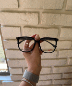 عینک فریم کائوچویی زاویه دار چندکاوره مغناطیسی TR90 کد 010102769 - Image 2