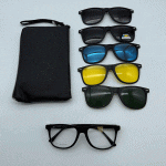 عینک چندکاوره مغناطیسی با کاورهای رنگی با فریم سبک TR90