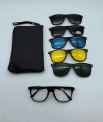 عینک چندکاوره مغناطیسی با کاورهای رنگی با فریم سبک TR90