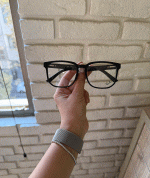 عینک فریم کائوچویی زاویه دار چندکاوره مغناطیسی TR90 کد 010102772 - Image 2