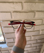 عینک فریم کائوچویی زاویه دار چندکاوره مغناطیسی TR90 کد 010102768 - Image 2