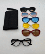 عینک فریم کائوچویی گربه ای چندکاوره مغناطیسی TR90 کد 010102774 - Image 6