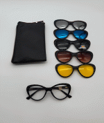 عیک چندکاوره مغناطیسی با کاورهای رنگی و فریم سبک TR90