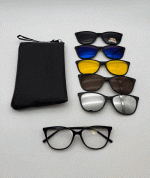 عینک چندکاوره مغناطیسی با کاورهای رنگی و فریم سبک TR90