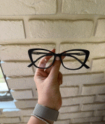 عینک فریم کائوچویی گربه ای چندکاوره مغناطیسی TR90 کد 010102777 - Image 2