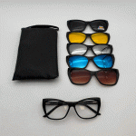 عینک چندکاوره مغناطیسی با کاورهای رنگی و فریم سبک TR90