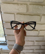 عینک فریم کائوچویی گربه ای چندکاوره مغناطیسی TR90 کد 010102776 - Image 2