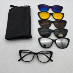 عینک چندکاوره مغناطیسی با کاورهای رنگی و فریم سبک TR90