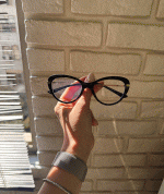 عینک فریم کائوچویی گربه ای چندکاوره مغناطیسی TR90 کد 010102778 - Image 2