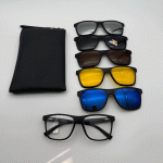 عینک چندکاوره مغناطیسی با کاورهای رنگی و فریم سبک TR90