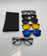 عینک چندکاوره مغناطیسی با کاورهای رنگی و فریم سبک TR90