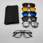 عینک چندکاوره مغناطیسی با کاورهای رنگی و فریم سبک TR90