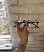 عینک فریم کائوچویی دوپل زاویه دار چندکاوره مغناطیسی TR90 کد 010102763 - Image 2