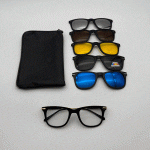 عینک چندکاوره مغناطیسی با کاورهای رنگی و فریم سبک TR90