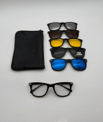 عینک چندکاوره مغناطیسی با کاورهای رنگی و فریم سبک TR90